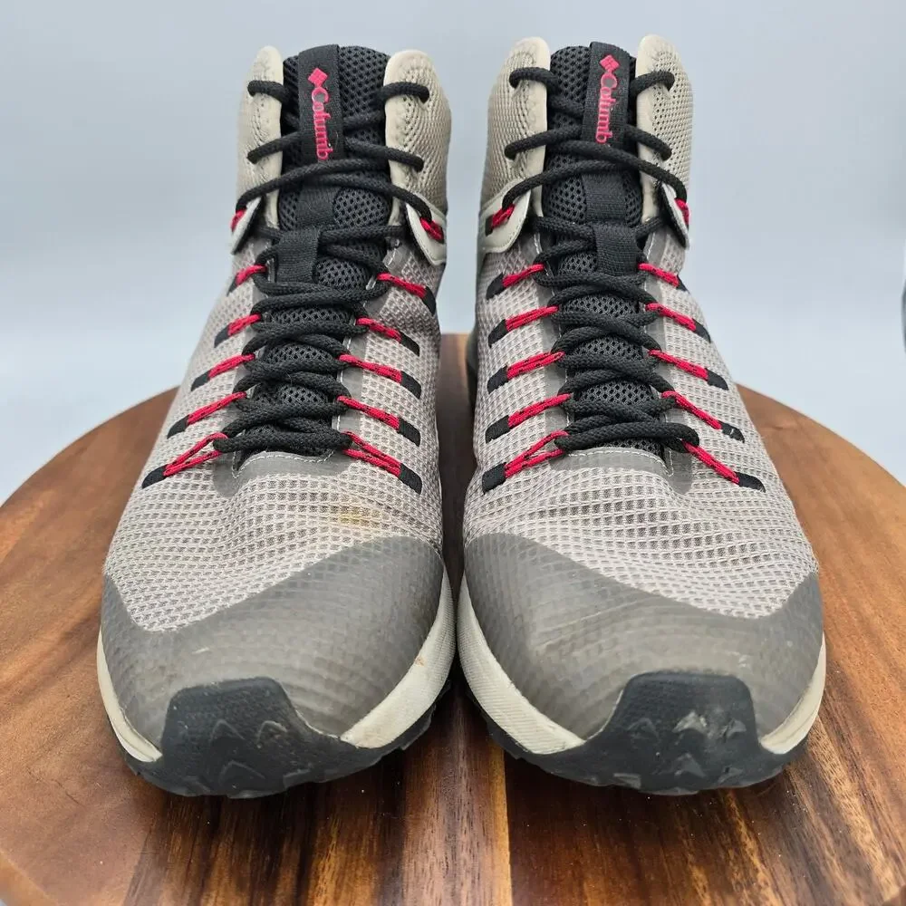 Columbia Trailstorm Mid Boots Mens 12 Gray Outdoor Hiking Waterproof Lace Up